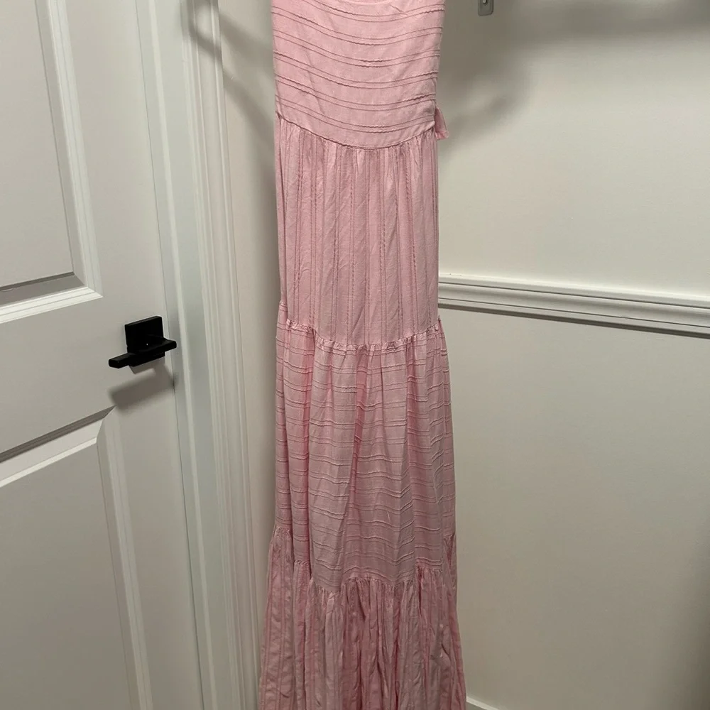 l*space Pink Open-Back Tiered Maxi Dress - Picture 4 of 4